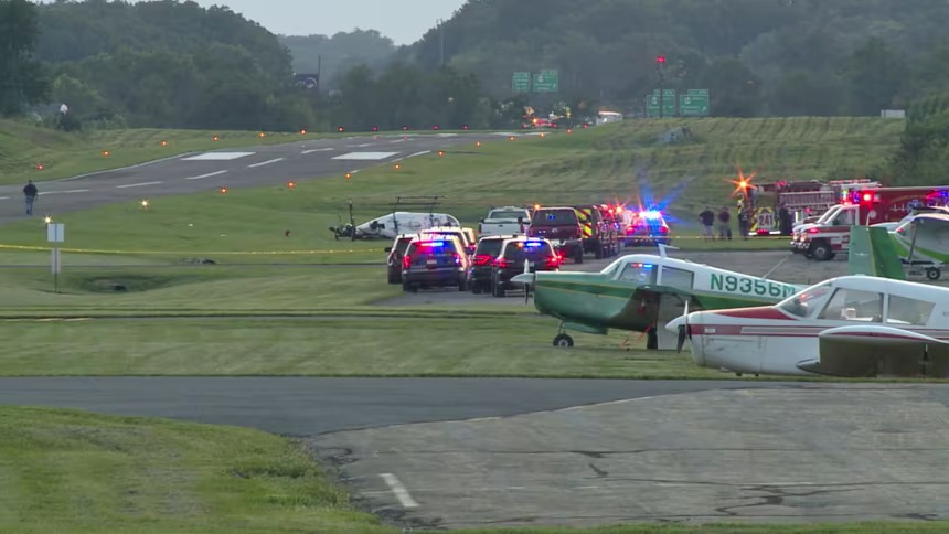 Police helicopter, small plane collide in Pennsylvania, USA