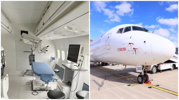 China launches first licensed airplane hospital