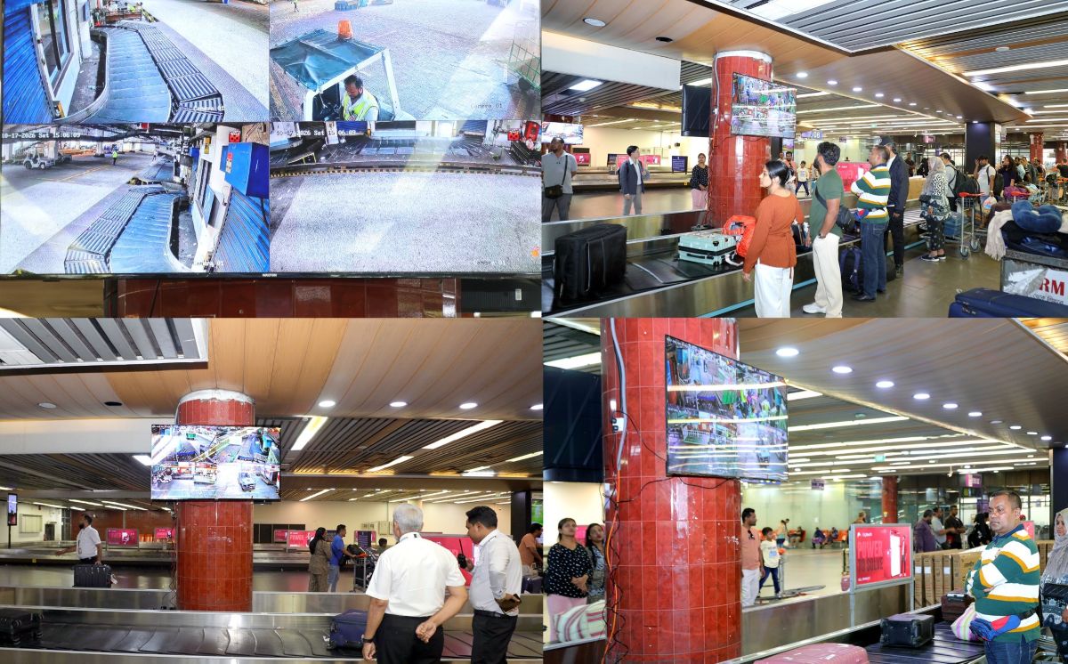 Passengers can now watch their baggage handling live at Shahjalal Airport