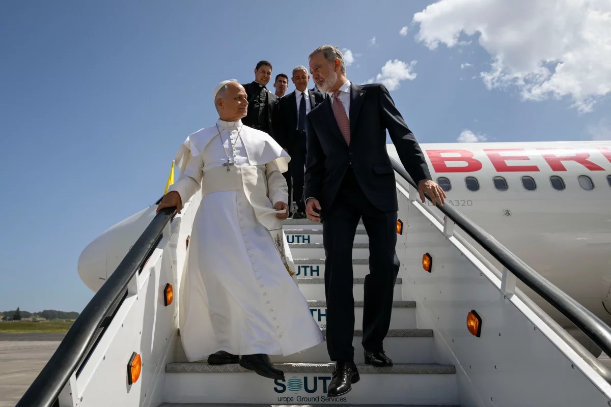 Pope Leo XIV's flight home from Spain was grounded so the king came to his aid