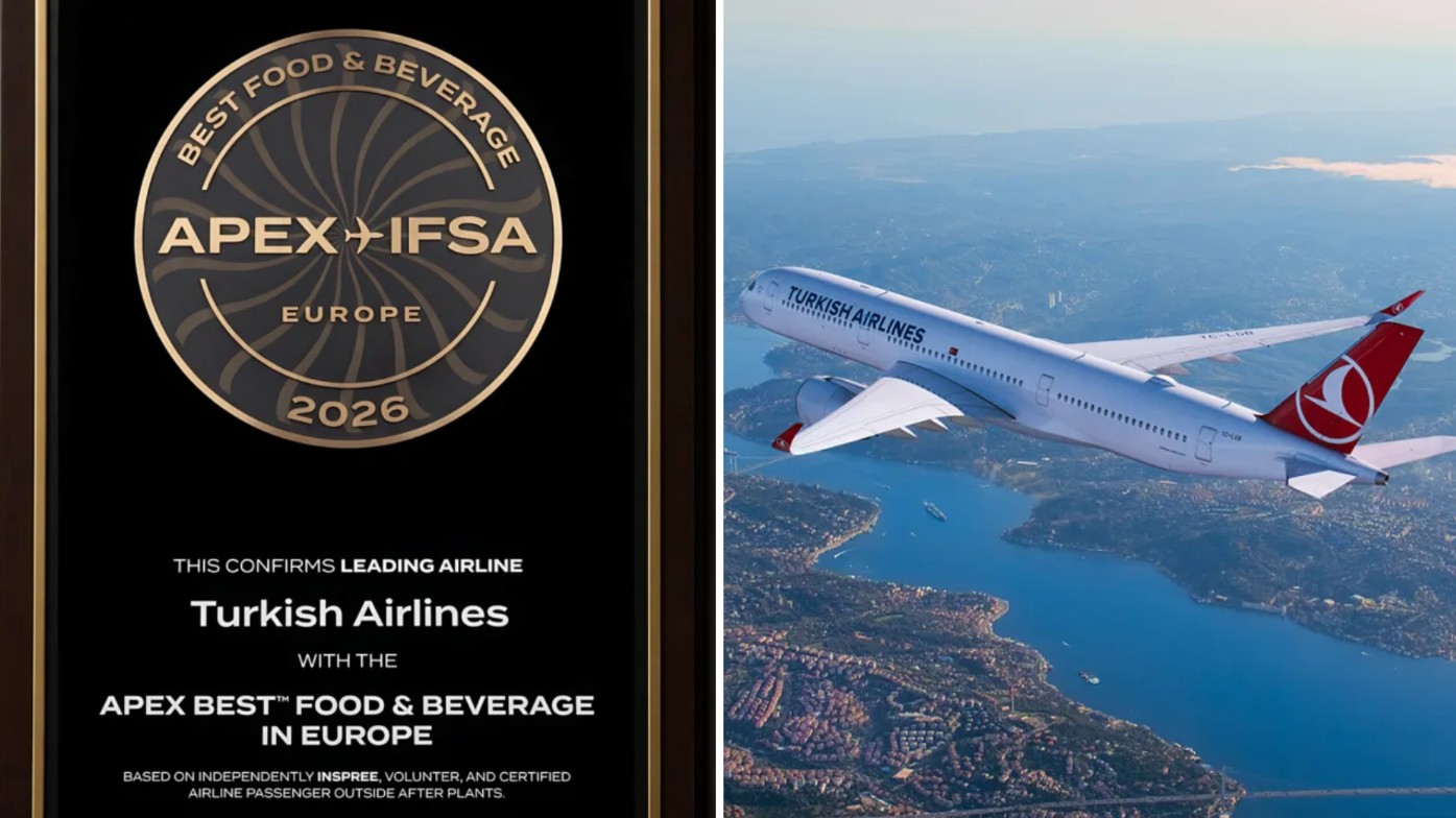 Turkish Airlines wins 2026 APEX best food & beverage in Europe