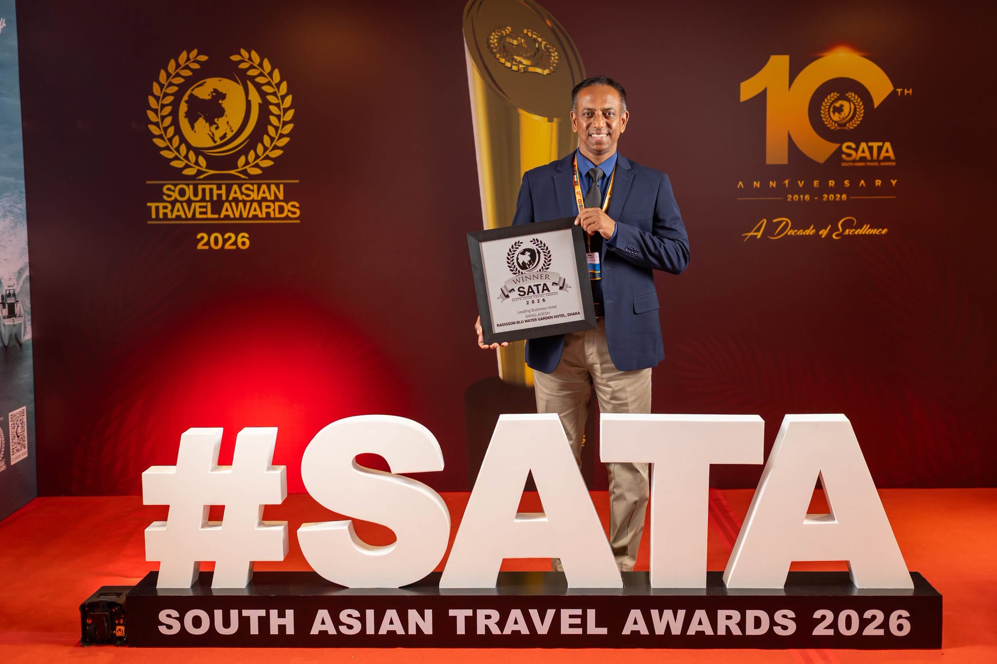 Radisson Blu Dhaka Water Garden named top business hotel at SATA