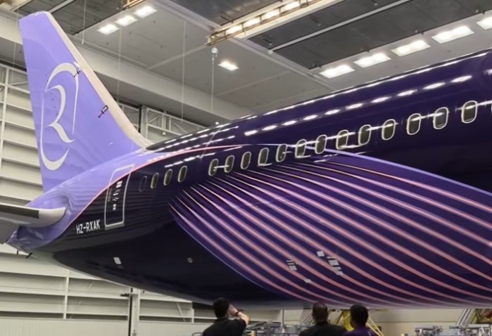 Riyadh Air unveils first indigo Dreamliner
