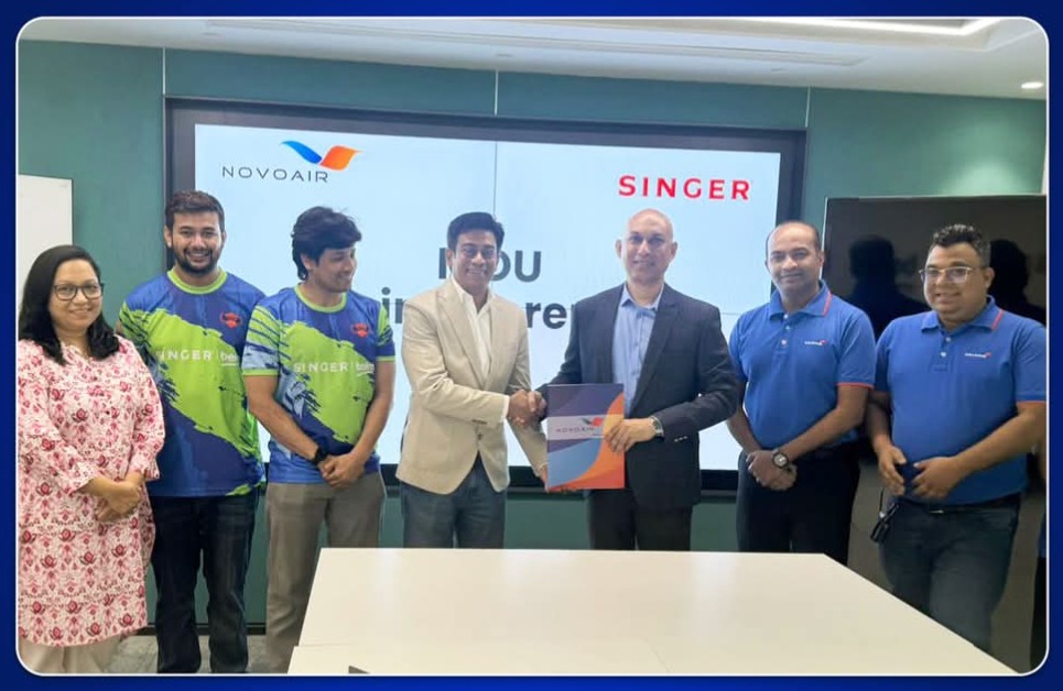 NOVOAIR and Singer Bangladesh sign MoU to offer joint customer benefits