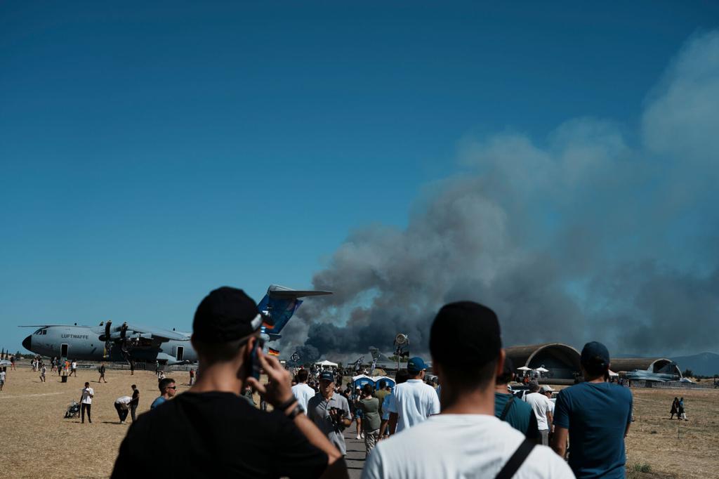 Greek air force jet crashes at an annual aerial show, killing 2 pilots