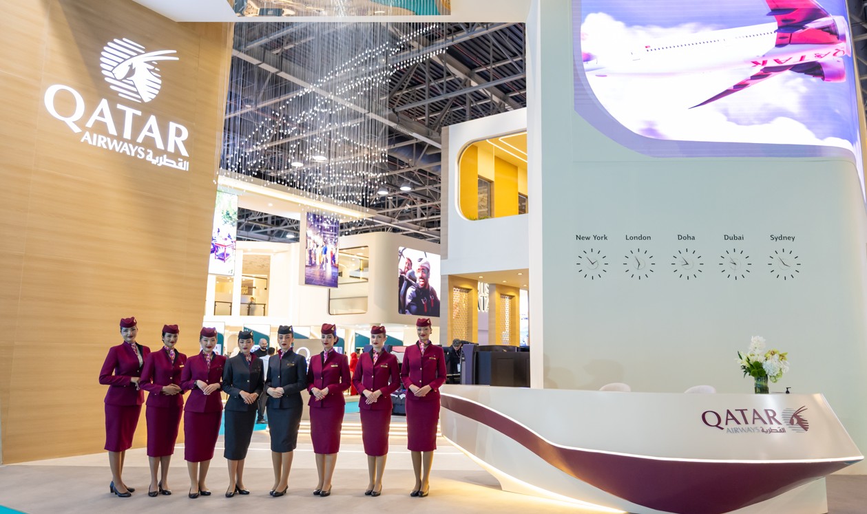 Qatar Airways unveils tech, Starlink push at ATM Dubai 2026