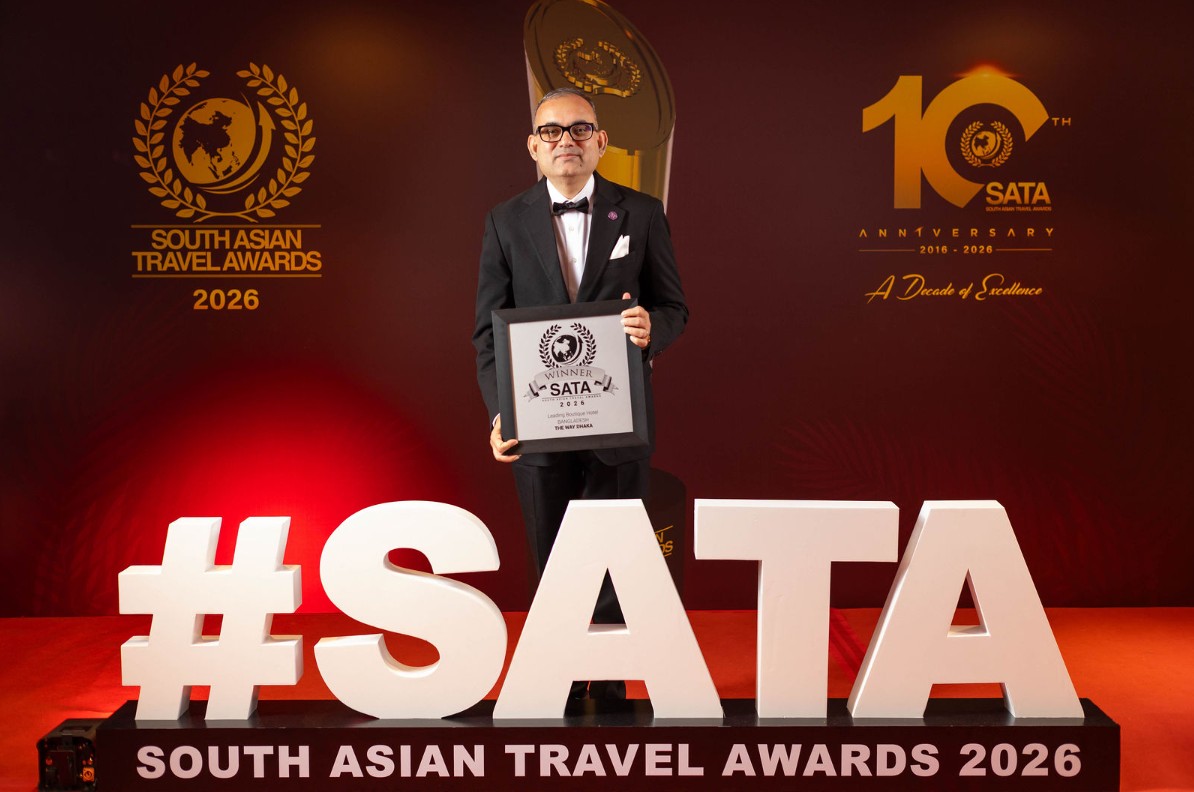 THE WAY Dhaka wins Leading Boutique Hotel award at SATA 2026