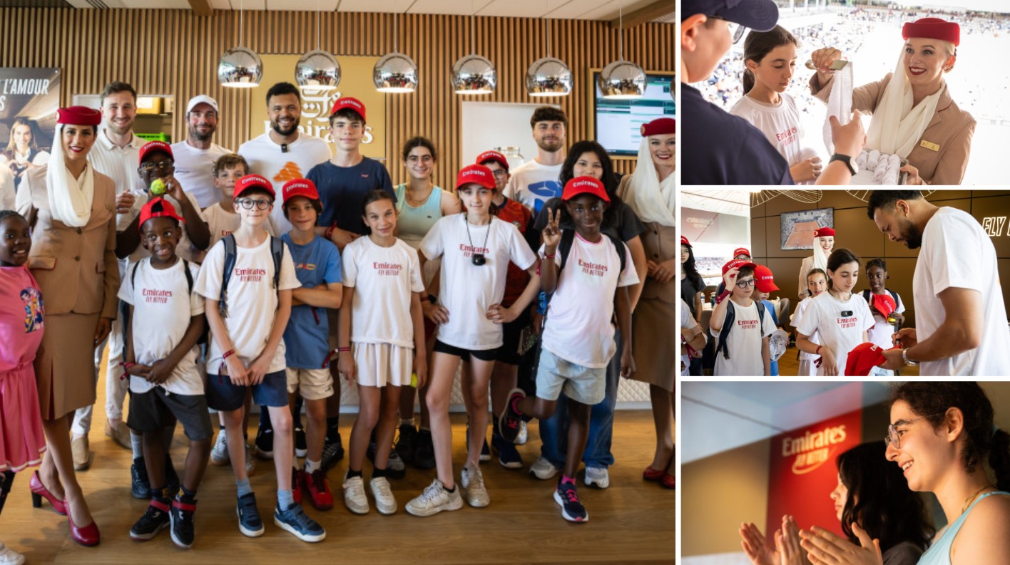 Emirates showcases youth tennis initiative at Roland-Garros event