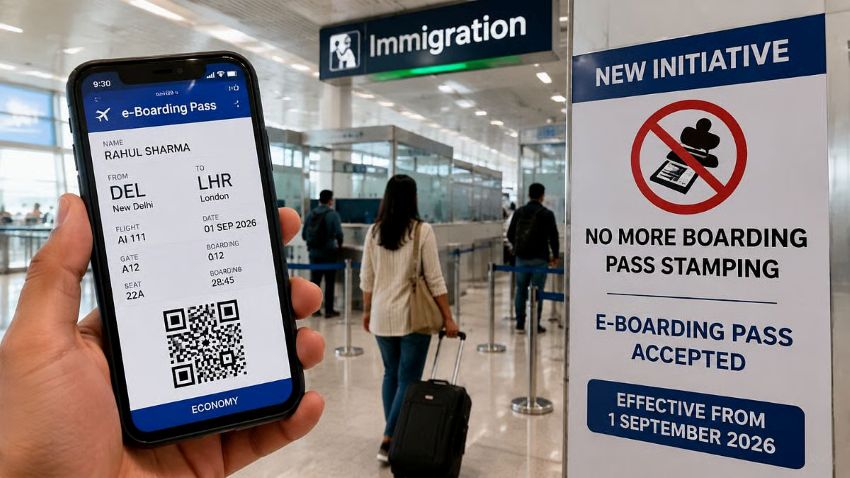 India to end boarding pass stamping for international flyers from September 1