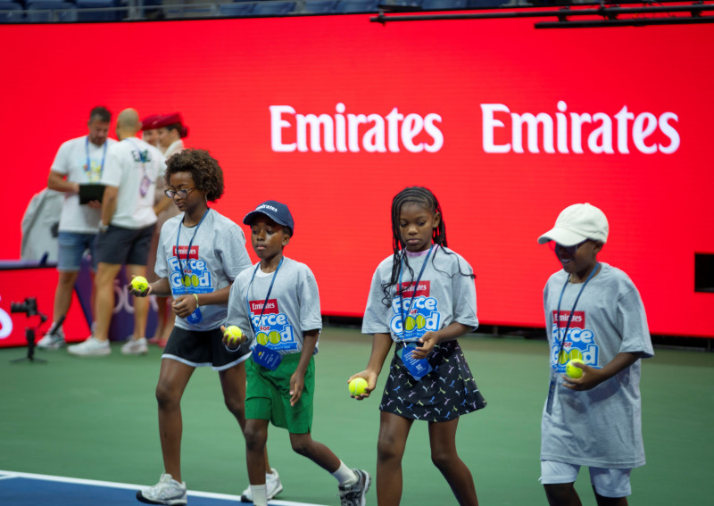 Emirates brings young tennis players from underserved communities to US Open