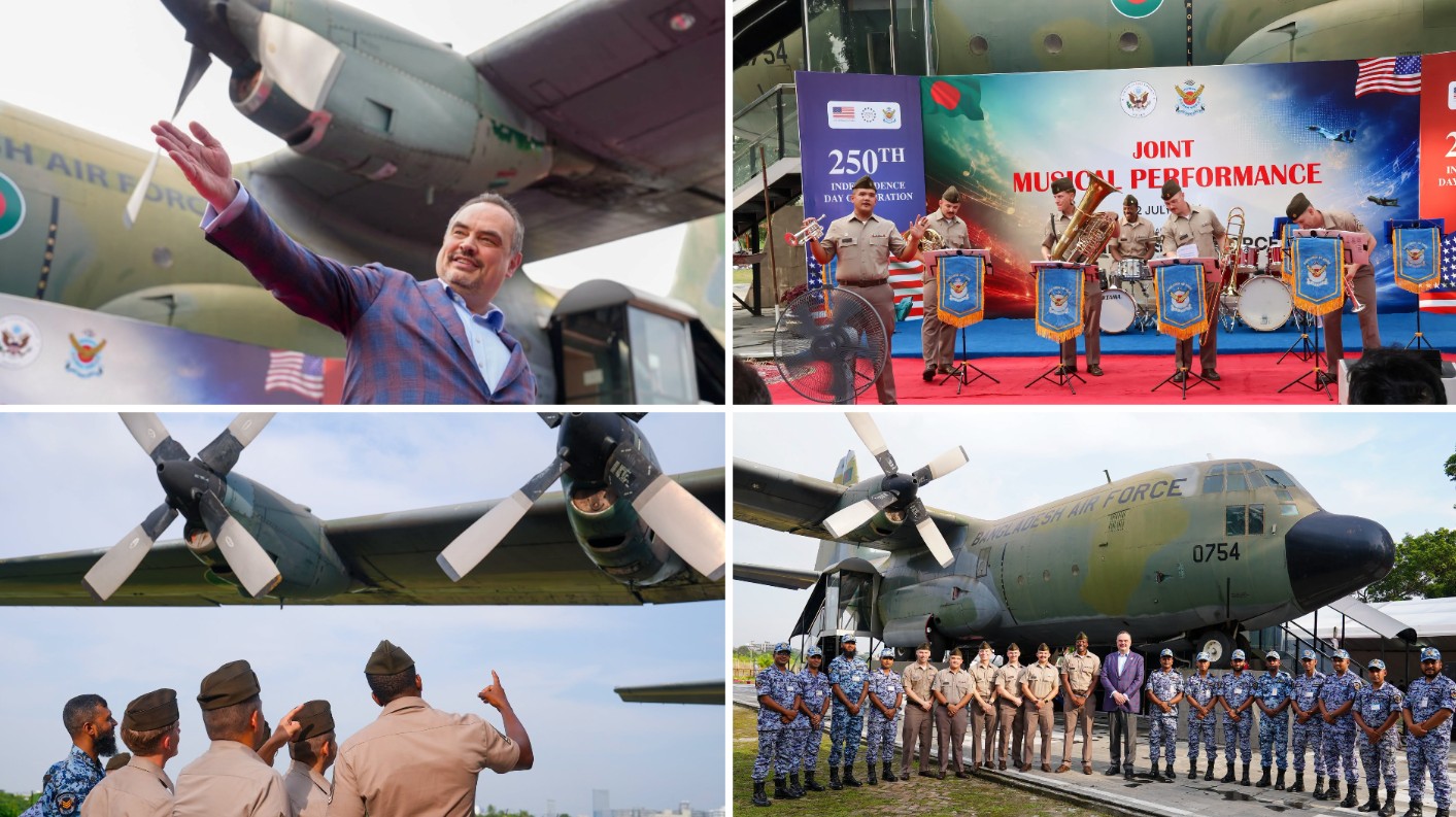 BAF, US Army bands perform together at Dhaka Air Force Museum