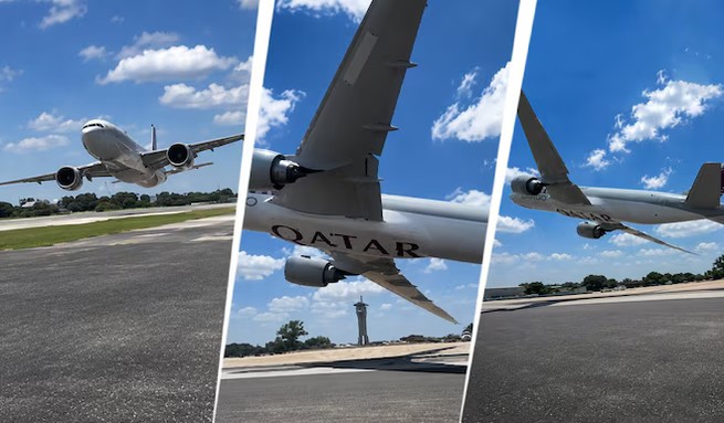Qatar Airways issues clarification after viral low-pass cargo flight in Texas