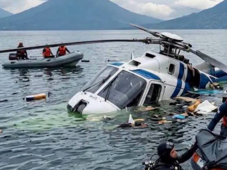 Helicopter crashes into Guatemala’s Lake Atitlán, 2 missing
