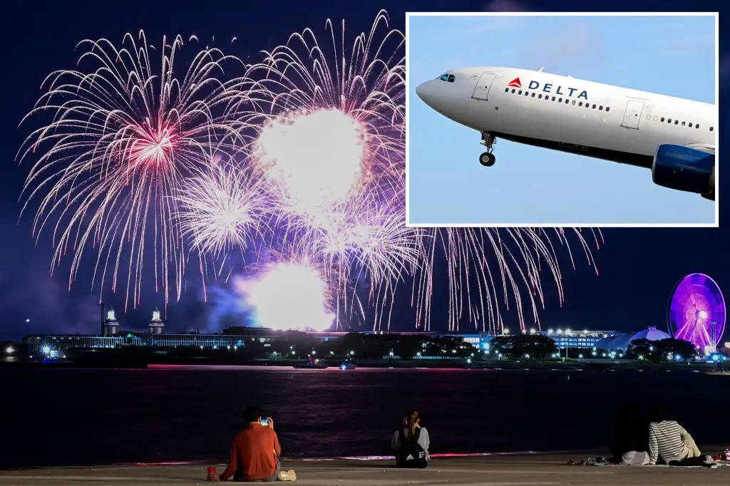 ‘Bang’ heard as Delta Air Lines plane ‘made contact’ with firework