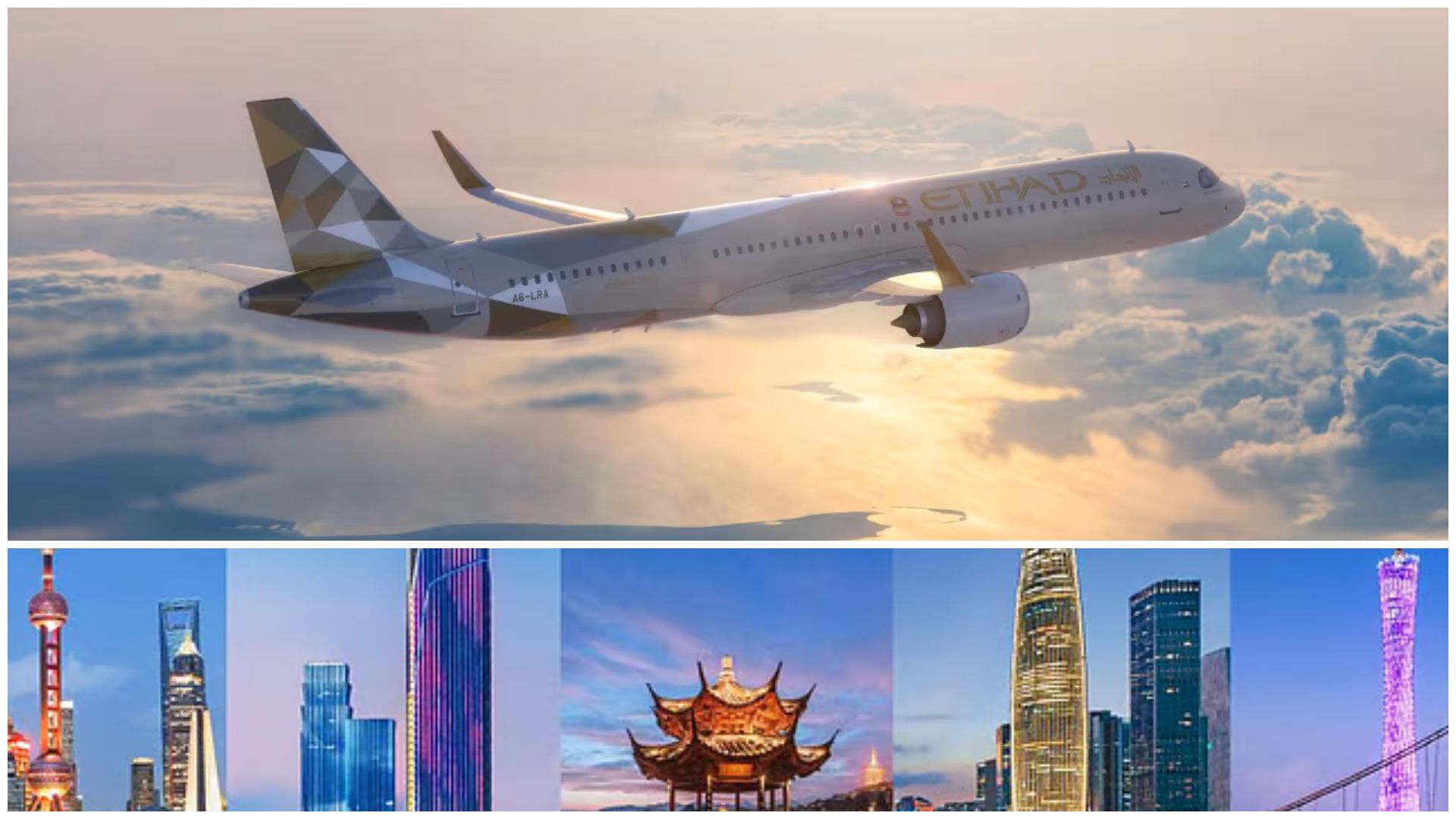 Etihad expands China network with 5 new routes, adds 28 weekly flights