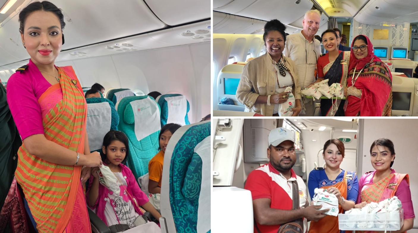 Biman distributes gifts, serves special menu to mark Eid ul-Azha