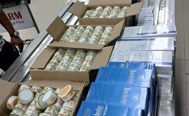 Shahjalal Airport: Customs bust cigarette, cosmetics smuggling