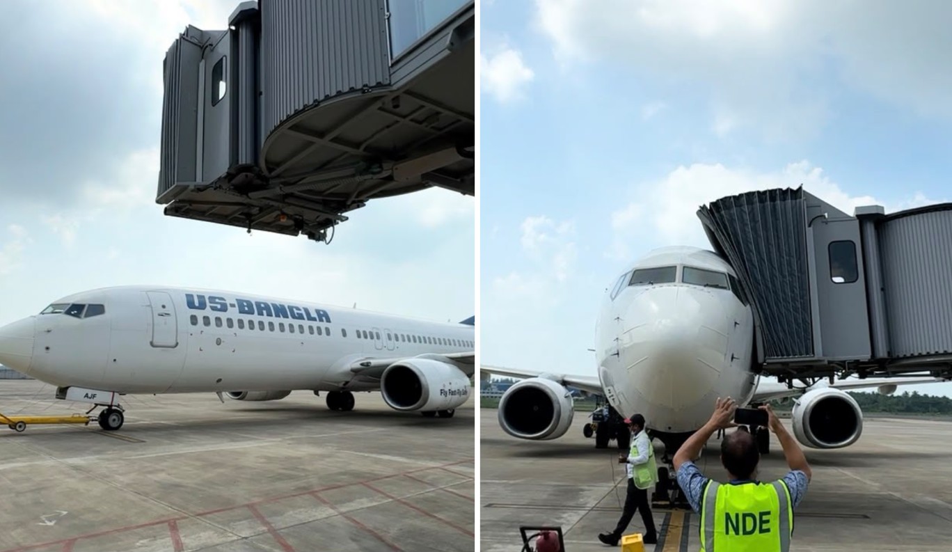 US-Bangla first airline to use boarding bridge at Cox’s Bazar airport