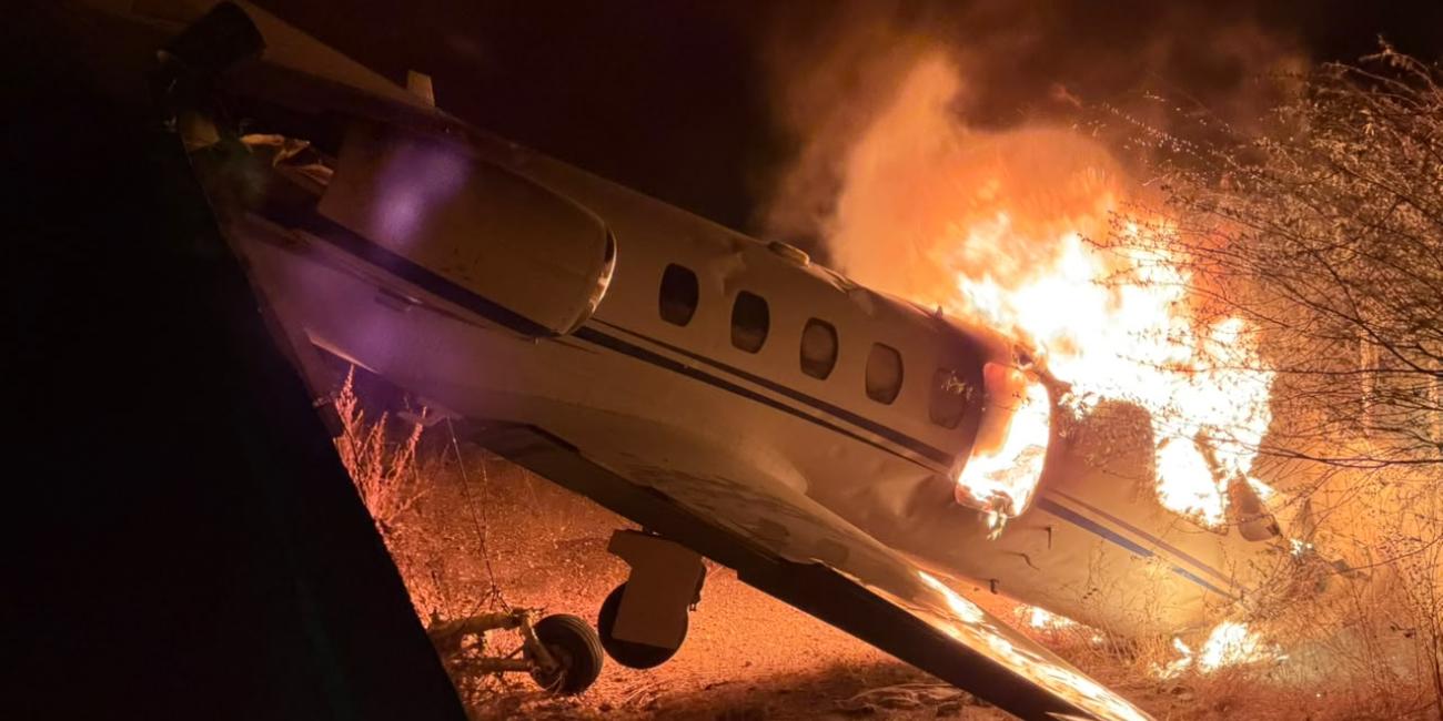 Eight survive as jet fire follows runway overrun in Brazil