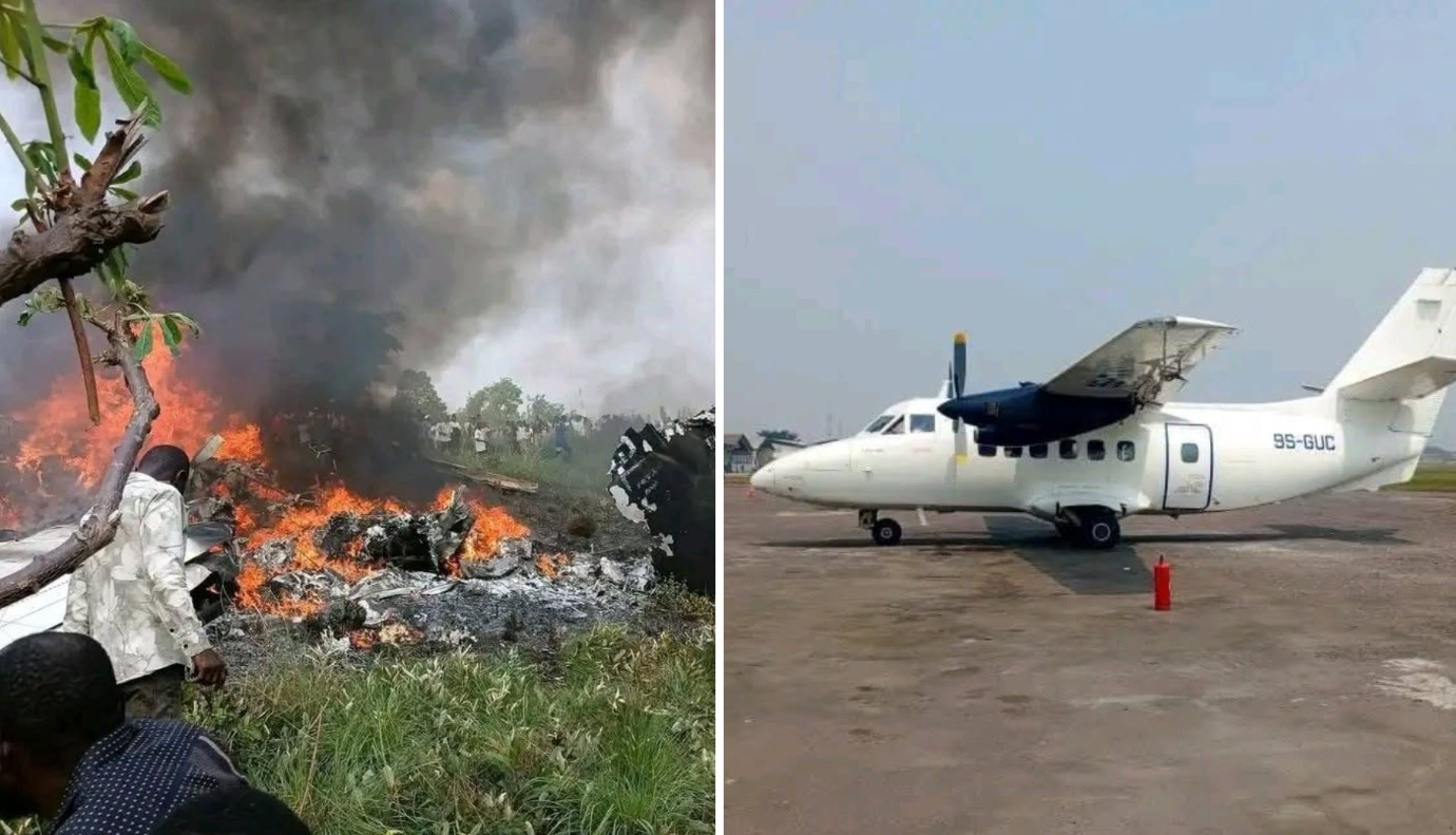 DR Congo plane crash kills 14, including 2 senior military officials