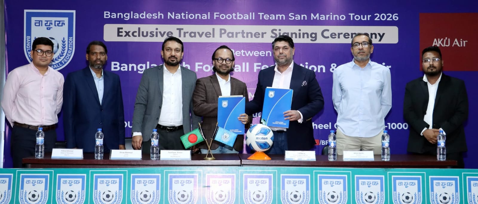 Akij Air joins Bangladesh Football Team as exclusive travel partner