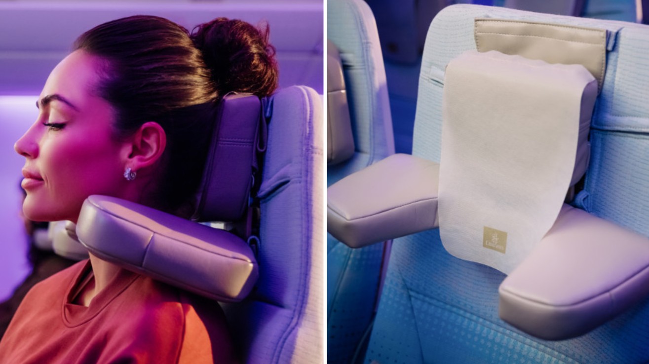 Emirates rolls out world's first U-Dream headrest for Economy Class