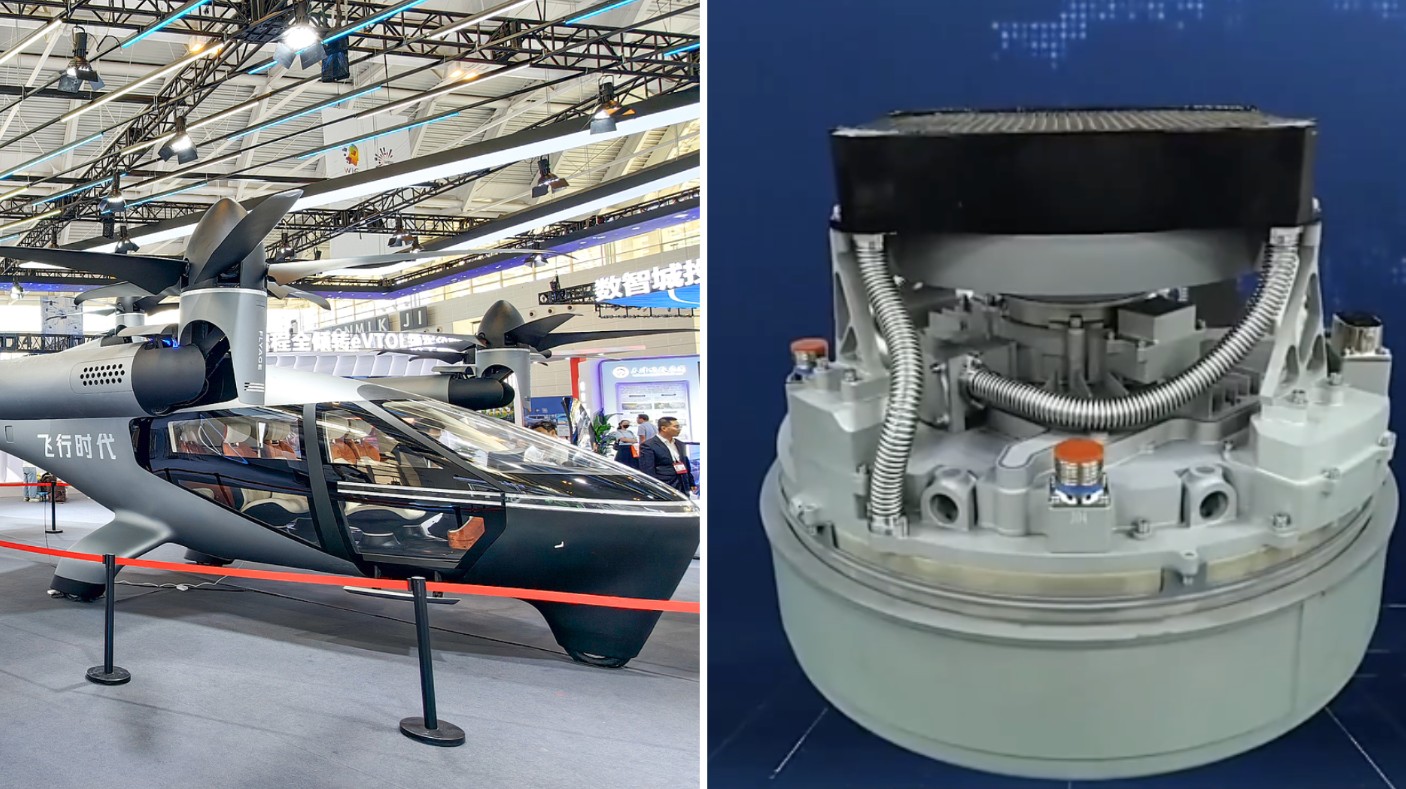 China's first homegrown eVTOL engine rolls off the production line