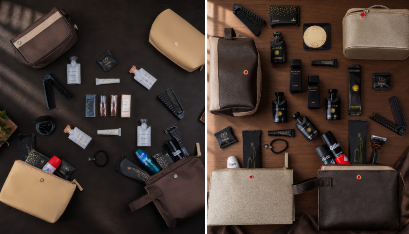 Emirates unveils new Bulgari amenity kits for premium-cabin passengers